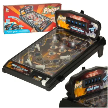 Arkadinis žaidimas Pinball flipper su šviesomis ir muzika
