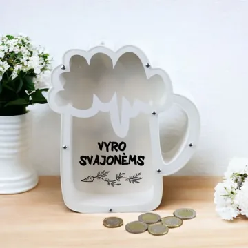 3D Taupyklė bokalas „Vyro svajonėms“