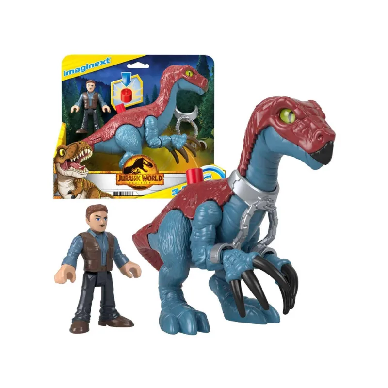 Juros periodo pasaulio rinkinys Imaginext figūrėlės Therizinosaurus + Owenas ZA5096 · 1