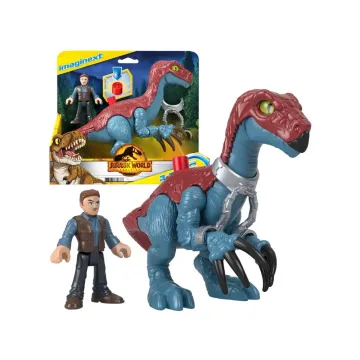 Juros periodo pasaulio rinkinys Imaginext figūrėlės Therizinosaurus + Owenas ZA5096