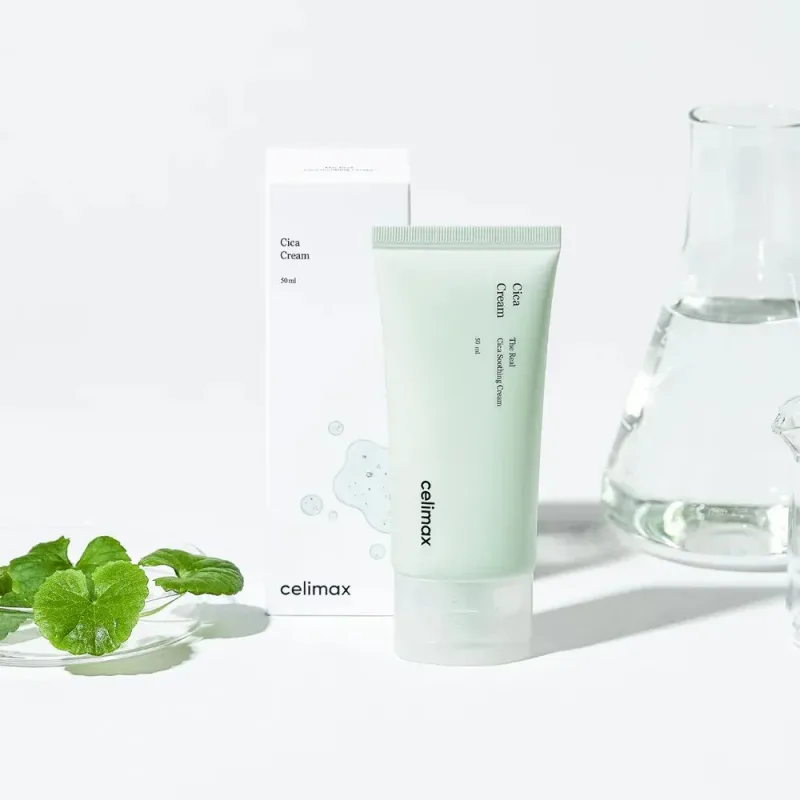 Raminantis veido kremas su niacinamidu Celimax The Real Cica Soothing Cream · 3