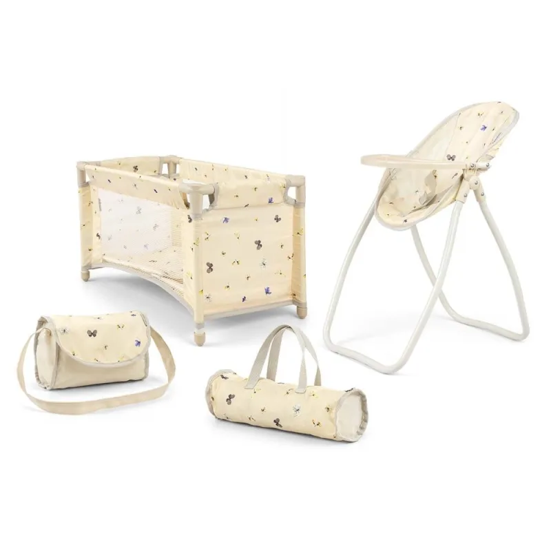 Lėlių priežiūros rinkinys Elsa Nature 4in1 – lovelė, kėdė, sūpynės ir krepšys · 1