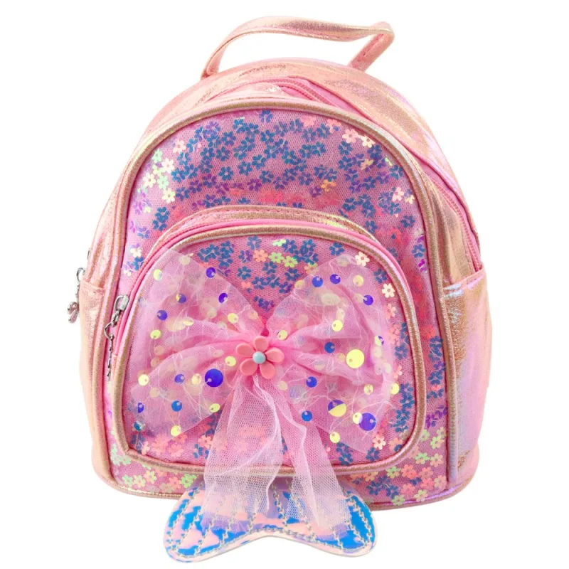 Vaikiška kuprinė su kaspinu 20cm 3.8L, rožinė · 1