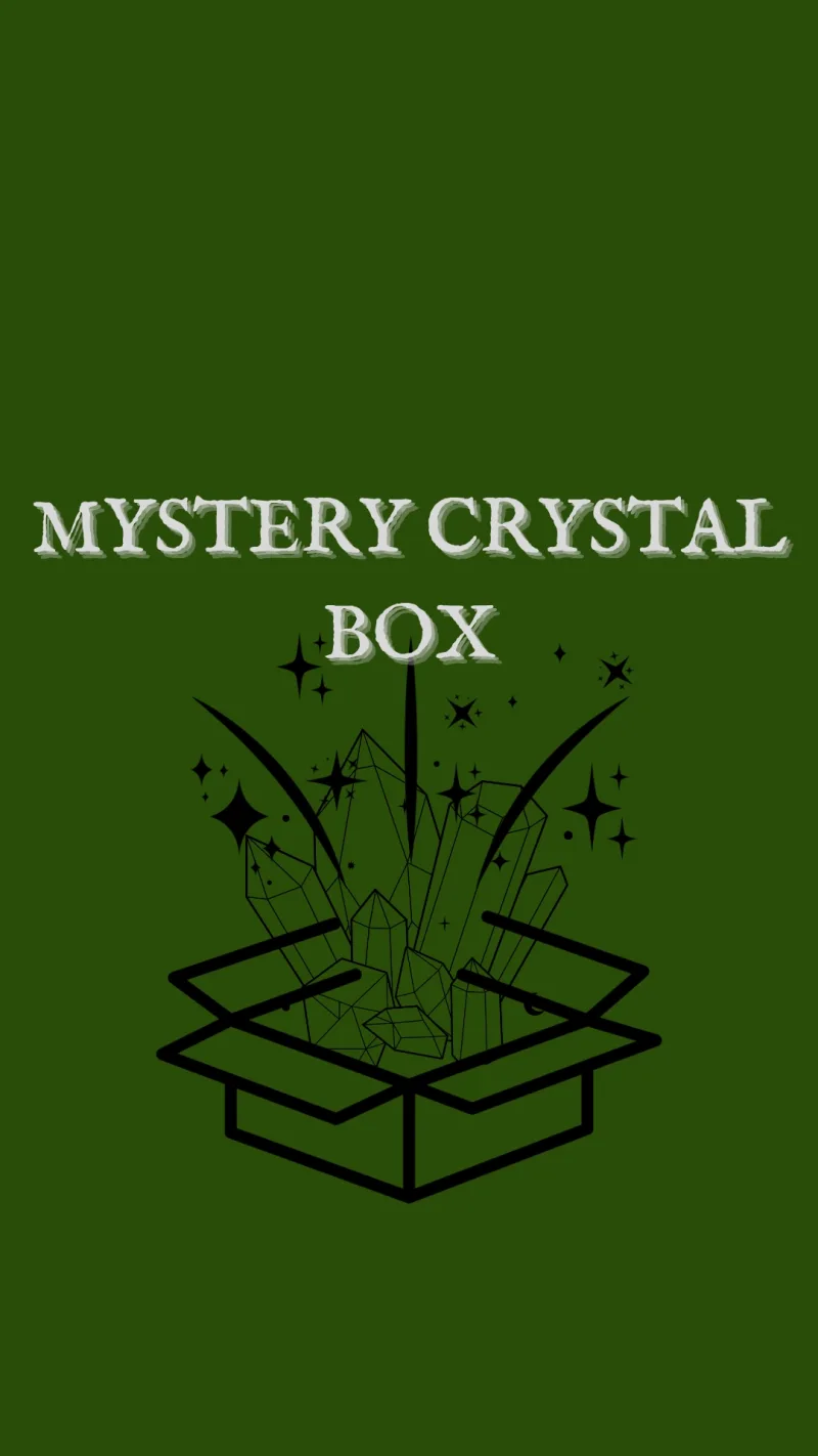 Kristalų MYSTERY BOX / Intuicijos STAIGMENOS dėžė / mineralai / fosilijos / kristalai