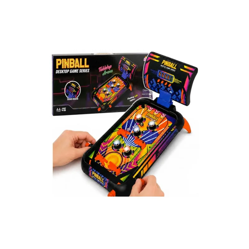 Vikrumo žaidimas „Pinball“ – stalinis „Flipper“, taškų skaitiklis, šviesos ir garsai · 1