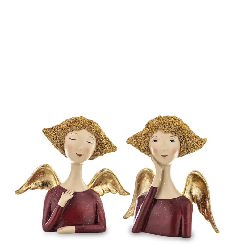 Dekoracija angelas 10x8,5x4 9x12x4 cm