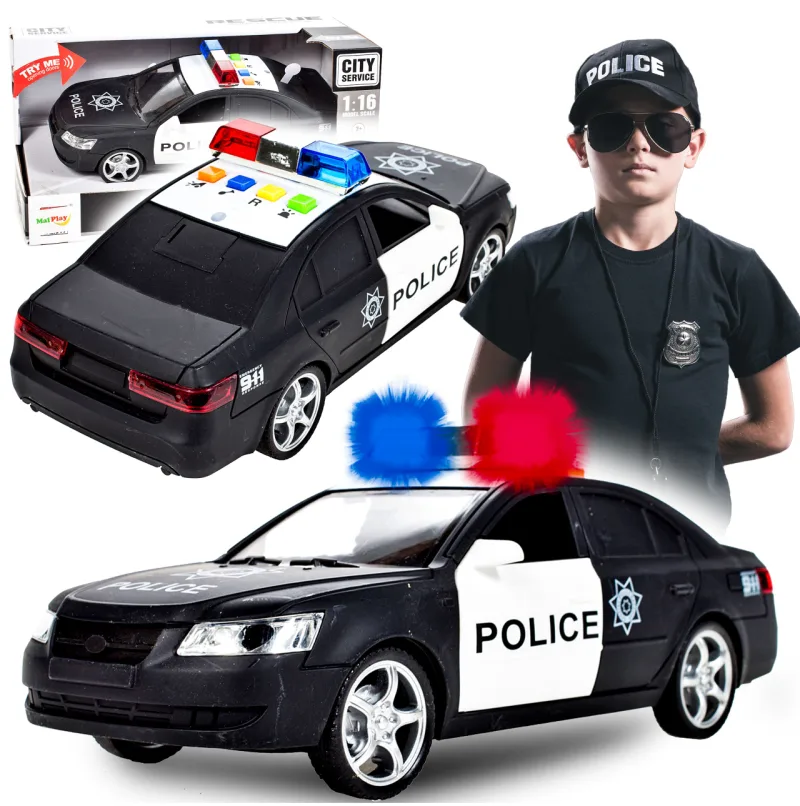 Žaislinis policijos automobilis su šviesa ir garsu · 1