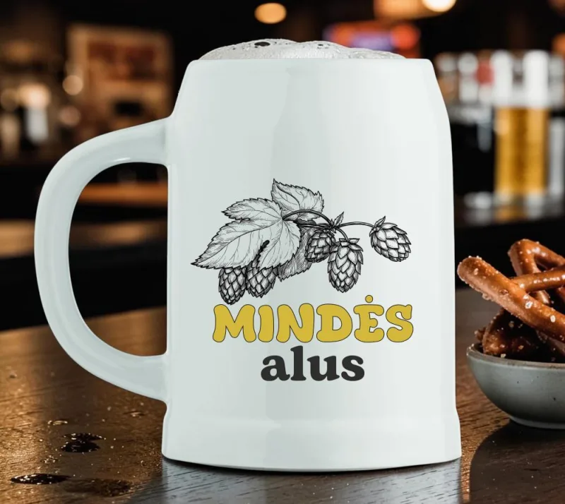 Keramikinis bokalas „Mindės alus“