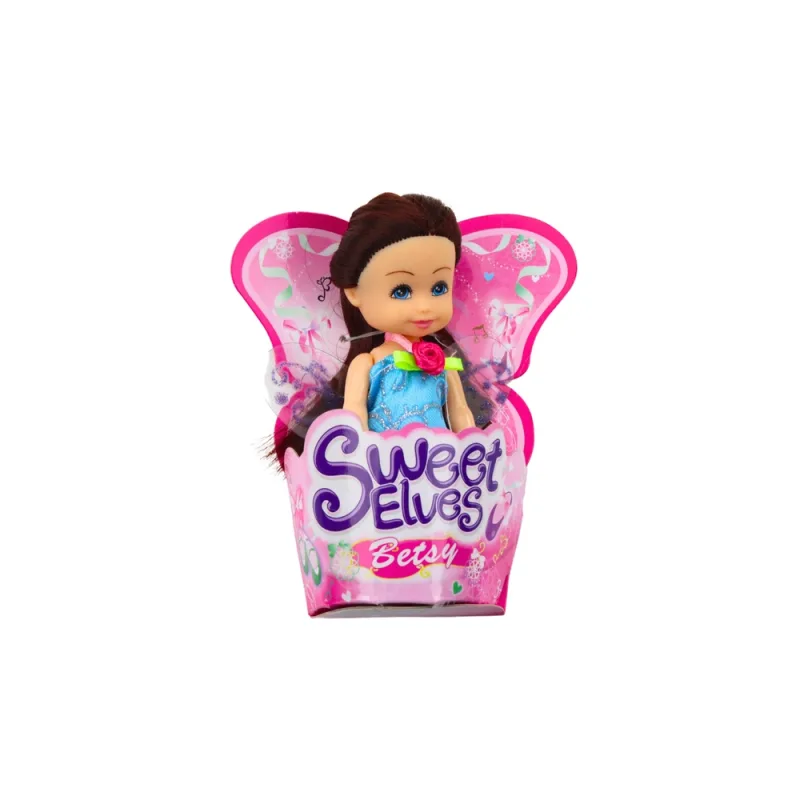 Mini lėlė „Fėja-elfė“ – įvairių spalvų, 11,5 cm MIX 1 vnt · 3