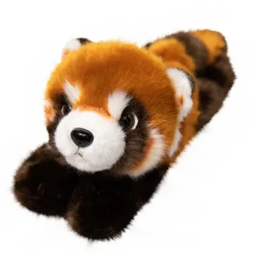 Pliušinis talismanas raudonoji panda 13cm raktų pakabukas