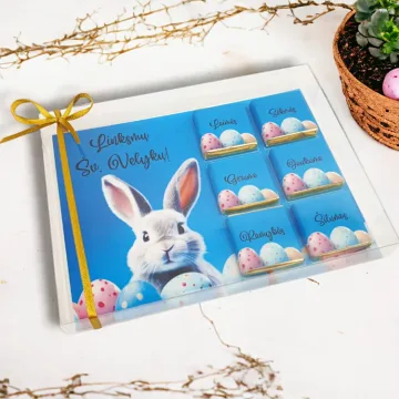 Mini šokoladukai dėžutėje „Linksmų Šv.Velykų“