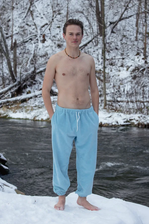 Unisex laisvalaikio kelnės Arūnas - Nordic Eyes (skyblue)