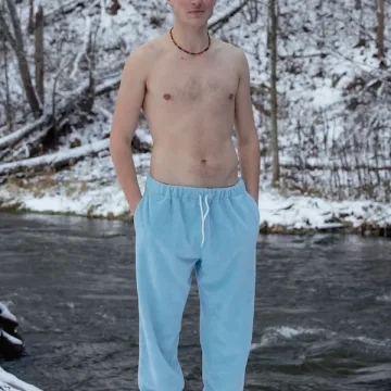 Unisex laisvalaikio kelnės Arūnas - Nordic Eyes (skyblue)