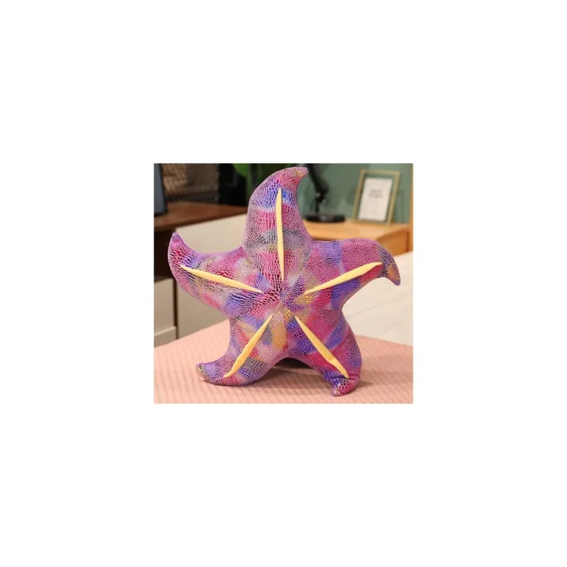 Talismanas Pliušinė jūrų žvaigždė Violetinė pagalvė 20 cm · 1