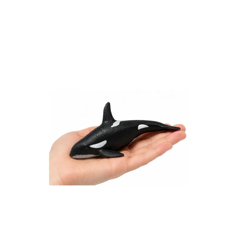 Guminė žuvis – orka, elastinga figūrėlė, realistiškas jūrų žinduolis, 17,5 cm · 2