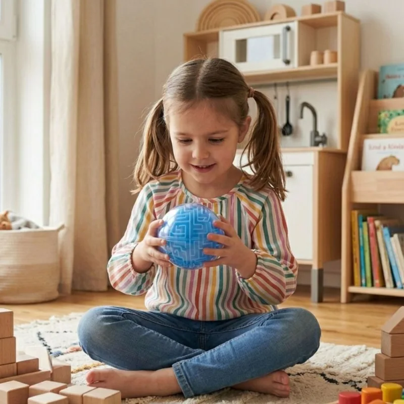3D labirinto arkadinis žaidimas WOOPIE Amaze Ball, mėlynas · 2